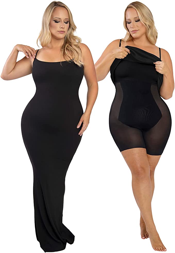 One-piece Shapewear Skirt Corset Waist Lifting Buttocks Breast Support Corset Cross-border 2 In 1 Undershirt Long Skirt Bodysuit