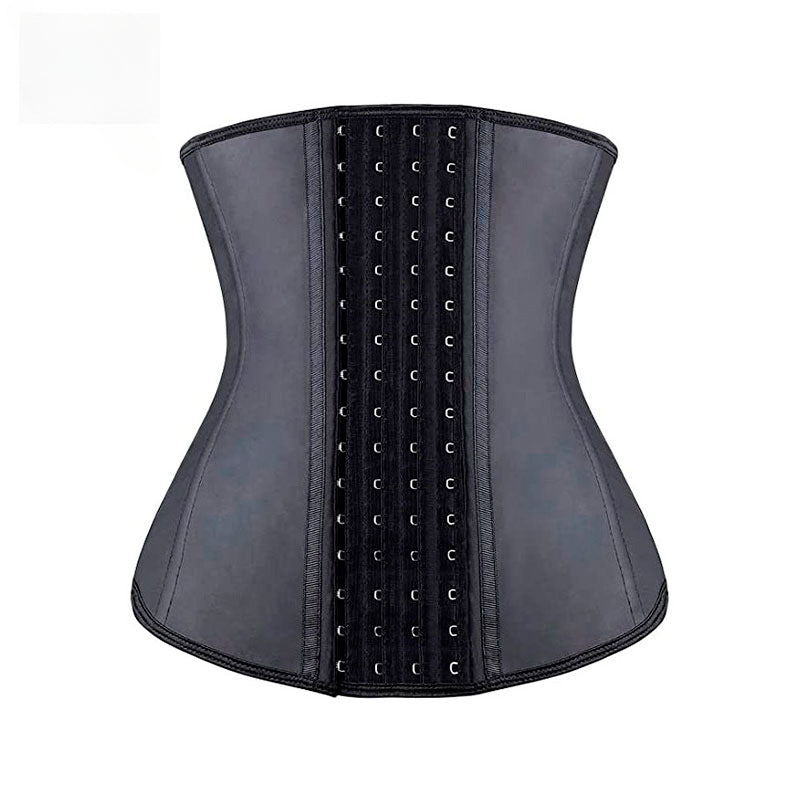 Bone Smooth Latex 4 Rows Shapewear Rubber Tummy Tuck Sports Girdle