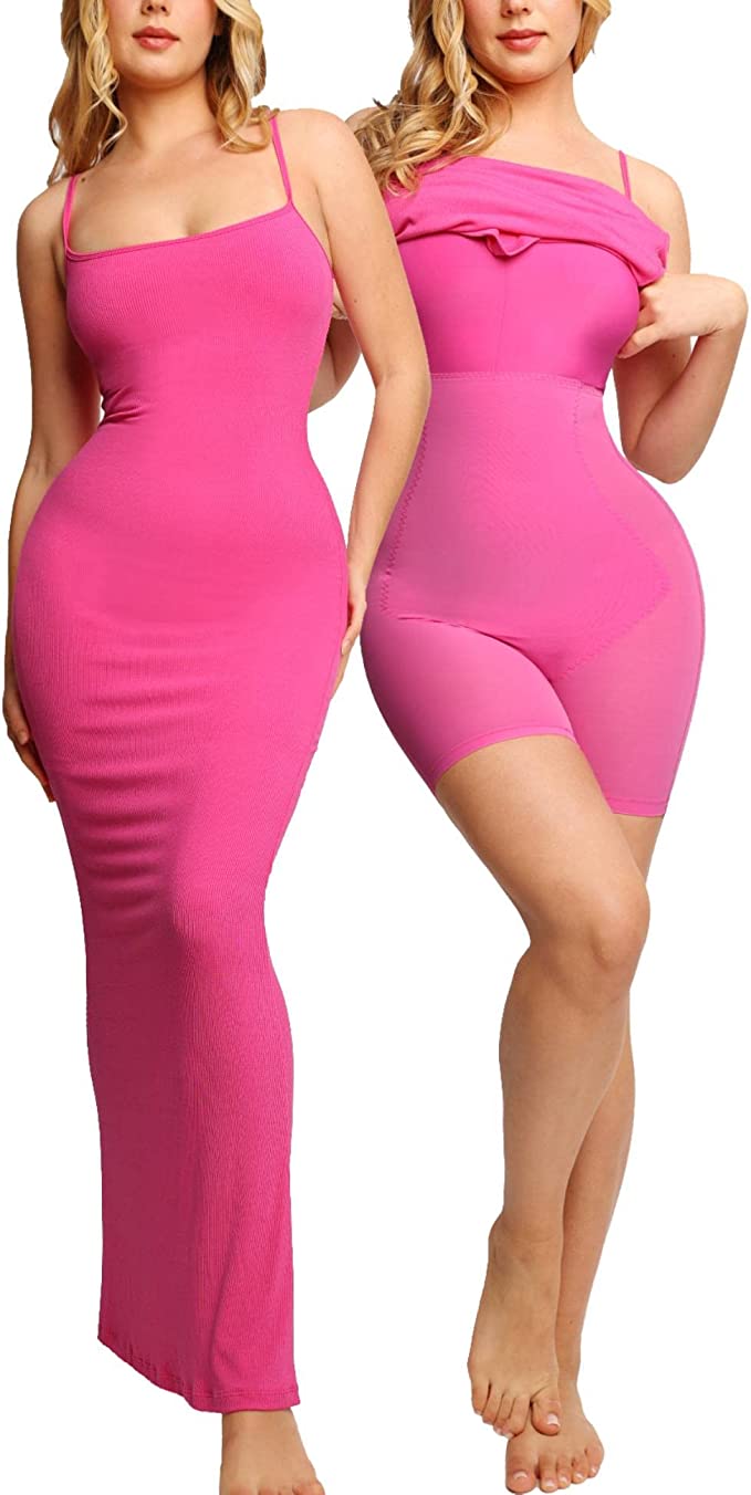 One-piece Shapewear Skirt Corset Waist Lifting Buttocks Breast Support Corset Cross-border 2 In 1 Undershirt Long Skirt Bodysuit