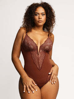 Lace Hollow Bodysuit Sexy Body Shaping Underwear Ladies Belly Lifting Hip Shapewear Large Size Shaping Underwear
