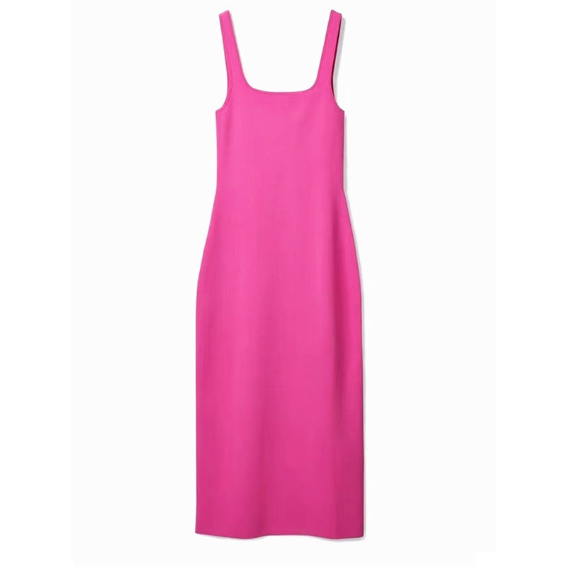 High-quality 2023 Spring/Summer New Women's Clothing: Slimming, Cosplay-Inspired, Elegant Knitted Strap Dress