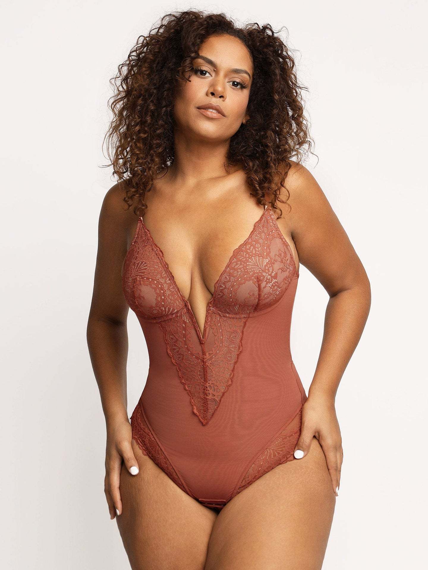 Lace Hollow Bodysuit Sexy Body Shaping Underwear Ladies Belly Lifting Hip Shapewear Large Size Shaping Underwear