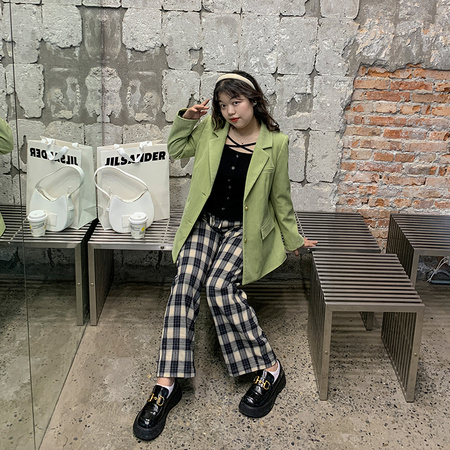 Slightly fat thin fleece knit sweater cross tie stretch inner wear thin tops
