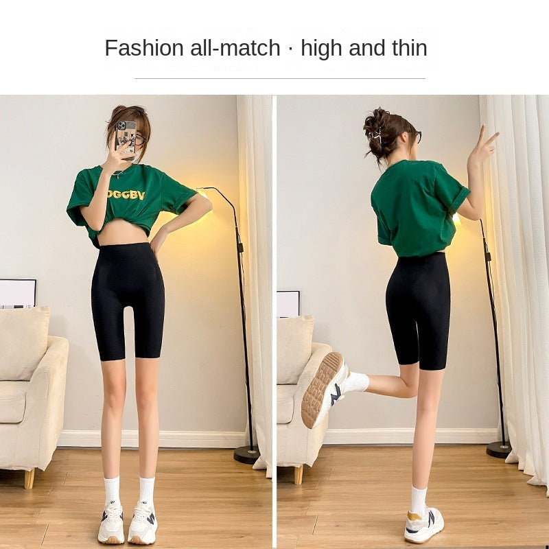 Explosive Ice Pants Spring and Summer High Waist Belly Lifting Pants Magic Suspension Pants Plastic 5D Shark Barbie Pants