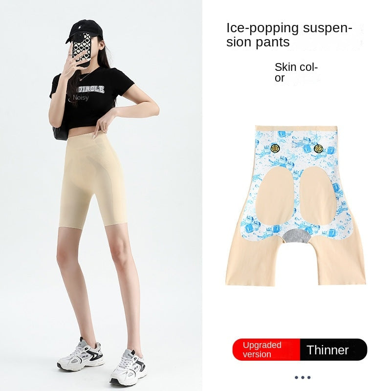 Explosive Ice Pants Spring and Summer High Waist Belly Lifting Pants Magic Suspension Pants Plastic 5D Shark Barbie Pants