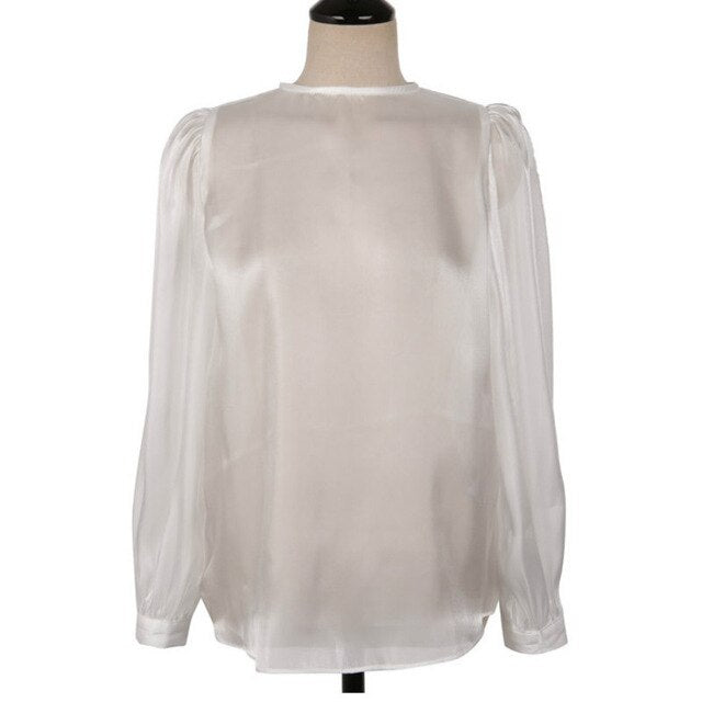 Fashion Woman Blouses 2020 Spring Gloss Pull Sleeve Shirt Sun-top Evening 2020 Vintage Mini Skirt Slim Elegant Party Velvet Lady