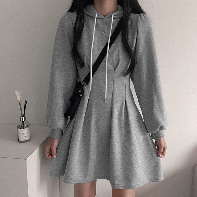 2021 Spring Drawstring Full Sleeve Sexy Dress Birthday Party Lounge Wear Night Club Outfits Mall Goth Streetwear Y2k Clothes