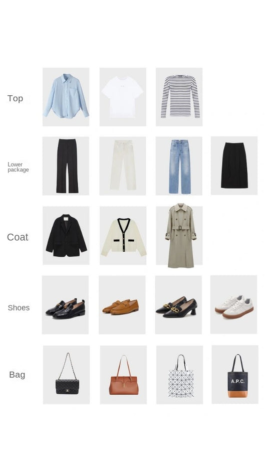 SPRING OUTFITS | CAPSULE WARDROBE | 10 pieces of clothing for 24 sets of looks