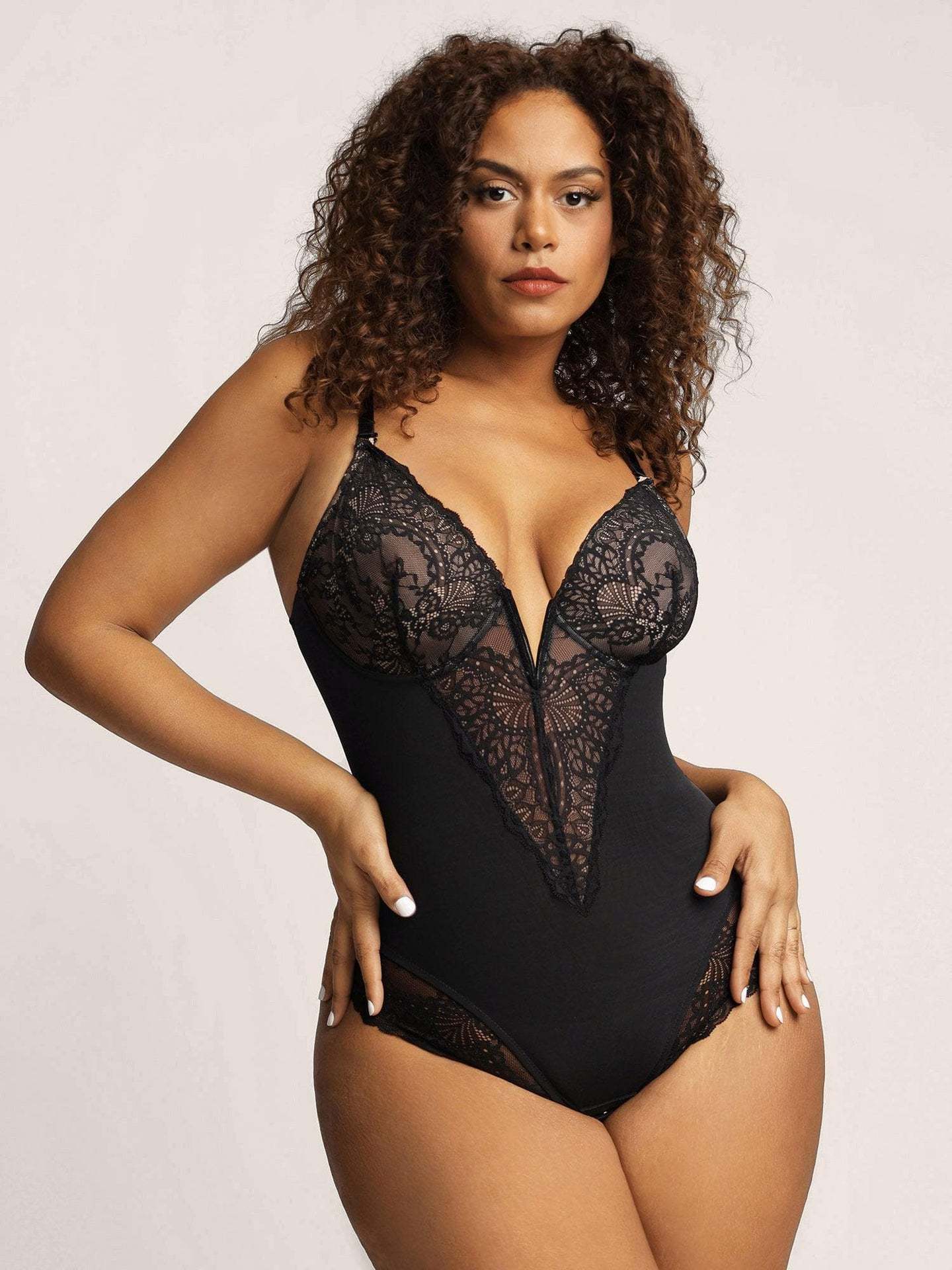 Lace Hollow Bodysuit Sexy Body Shaping Underwear Ladies Belly Lifting Hip Shapewear Large Size Shaping Underwear