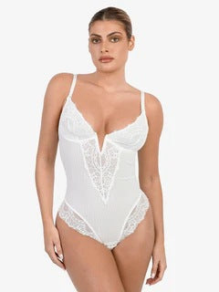Lace Hollow Bodysuit Sexy Body Shaping Underwear Ladies Belly Lifting Hip Shapewear Large Size Shaping Underwear