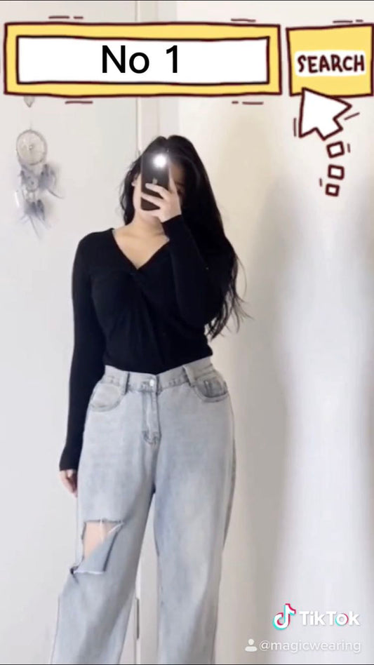 Sexy Women T Shirt Slim Long Sleeve Spring Autumn Tee Shirt V Neck Casual High Street Solid Female Mujer Tunic Tops SJ1372Y