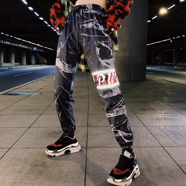 Autumn 2020 Fashion Women Pants Cargo High Waist Chains Trousers Joggers Ladies Hip Hop Solid Loose Spring Streetwear Female